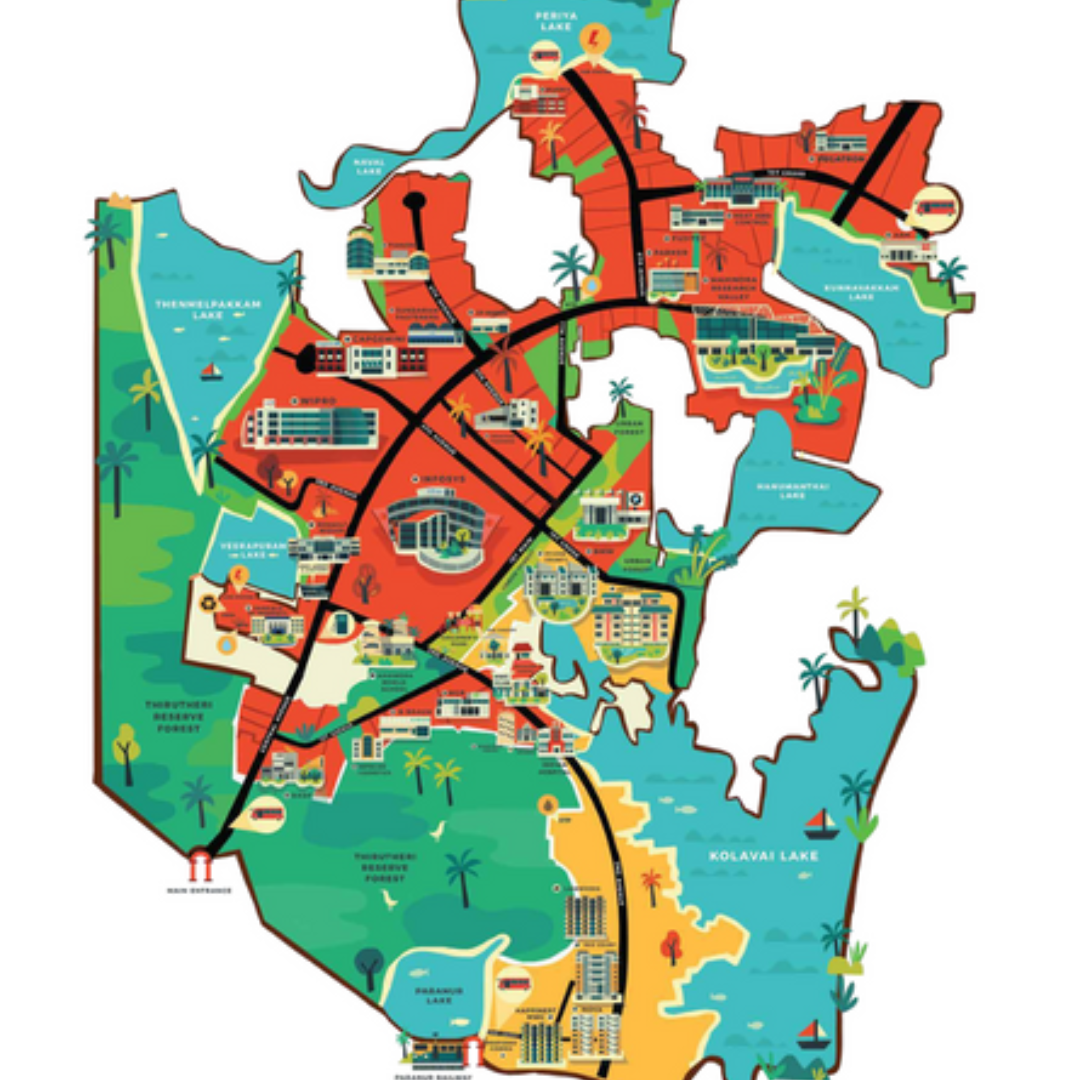 Mahindra World City Location Map